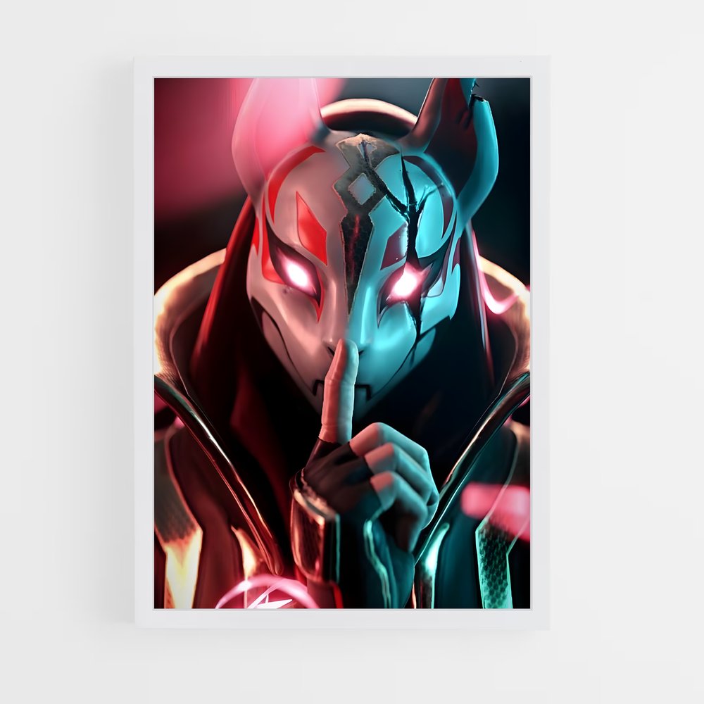 Poster Chat Éclair – affiche Fortnite (vue 3)